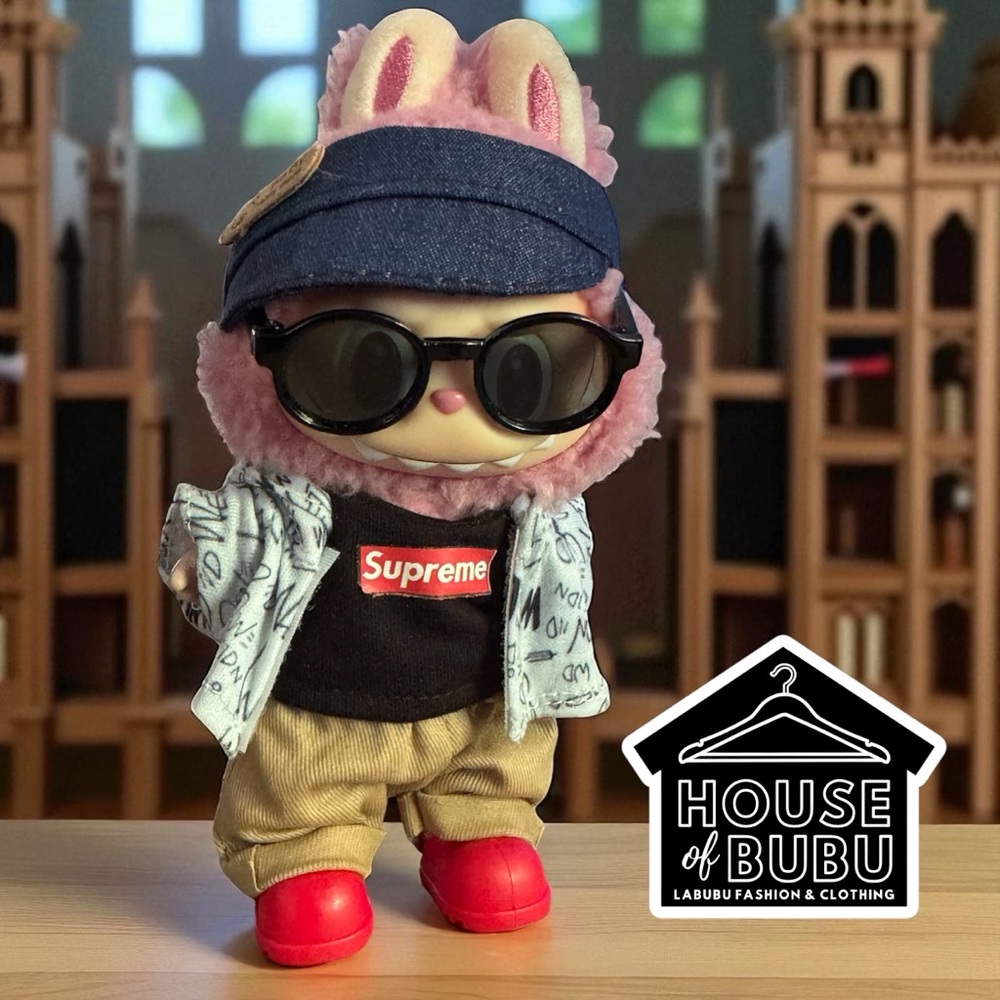 Supreme Inspired 7-Piece Labubu Outfit